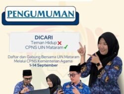 PENDAFTARAN PENGUMUMAN PENGADAAN CPNS UIN MATARAM 2024